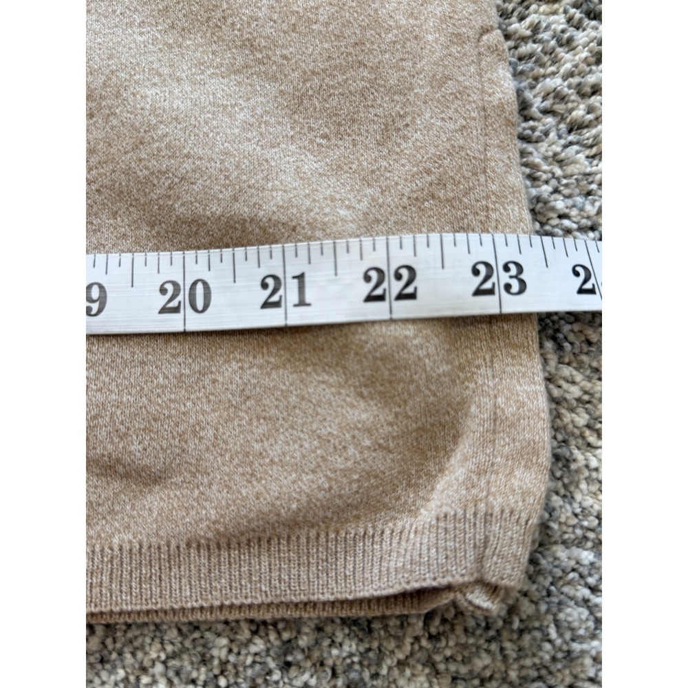 AKF New York Vintage Brown Colorblock Cotton Sweater Womens Medium Made in USA - Picture 5 of 7